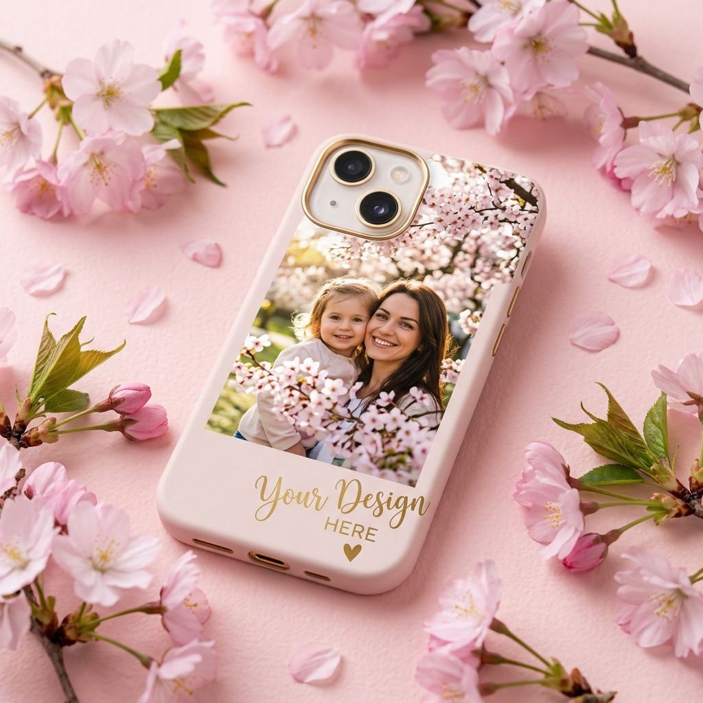 Customizable phone case with user photos