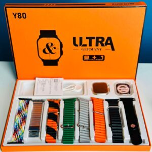 Y80 Ultra Smartwatch With 8 Strap