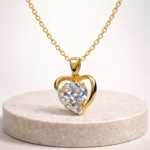 Golden Fern Diamond Cut Necklace